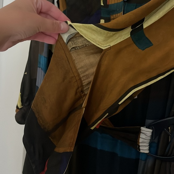 Zara Printed Midi Dress w/ Belt - Picture 8 of 10